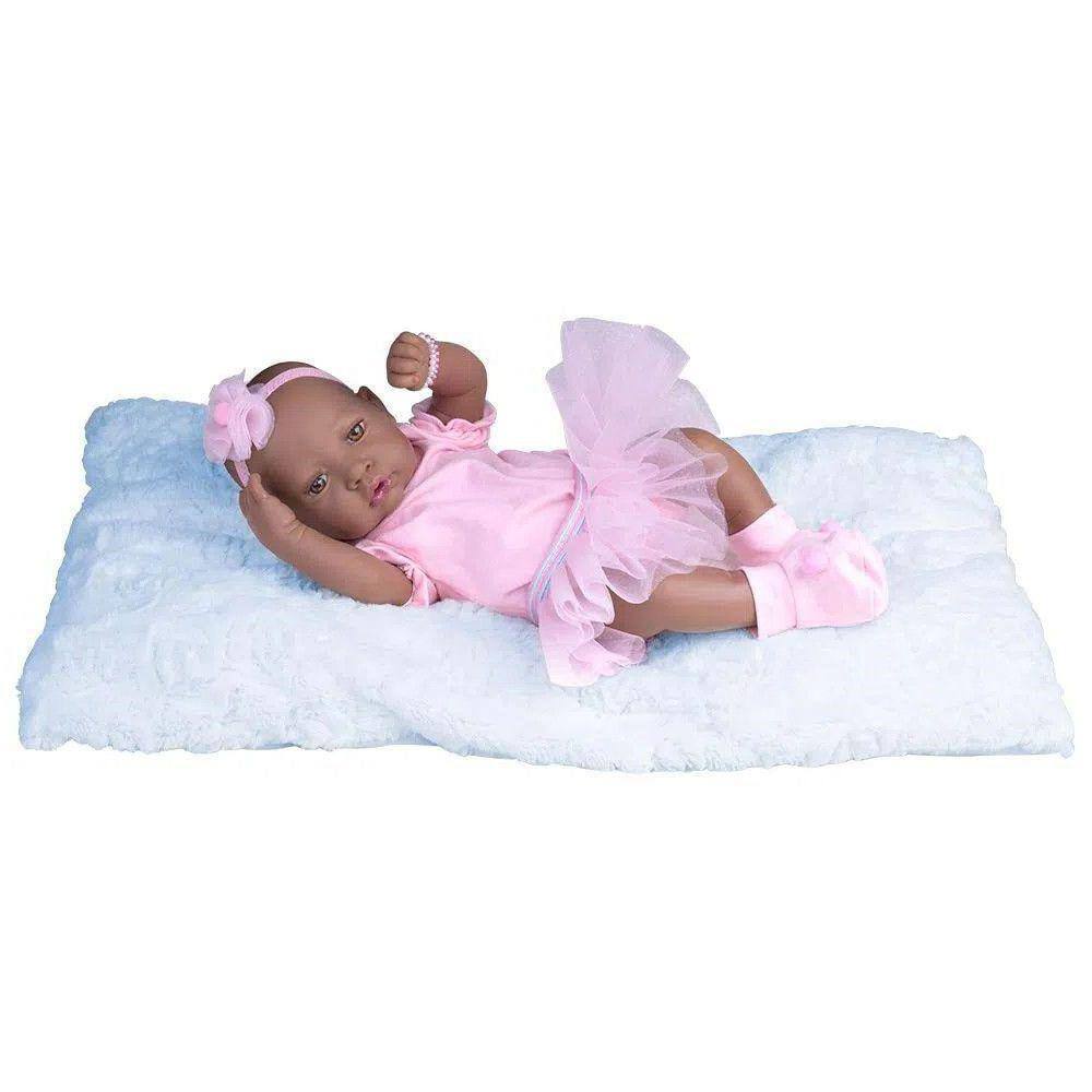 Boneca bebê reborn realista 42CM 1,8 kg rosa - baby brink no Shoptime