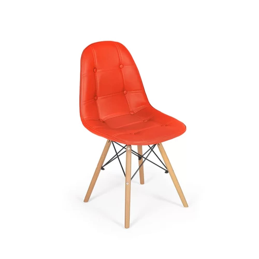 Cadeira Dkr Charles Eames Estofada Botonê - Napole Decor