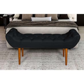 Recamier Puff Banco Quarto Mônaco 130cm Suede Pavia