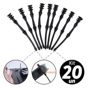 Kit 20x Parafuso Fixador Pino Para Cooler Fan Vetoinha Anti Vibração Absorção de Ruído 68mm
