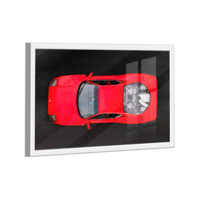 Quadro Ferrari F40 Vermelha Cima -- BR ARTES