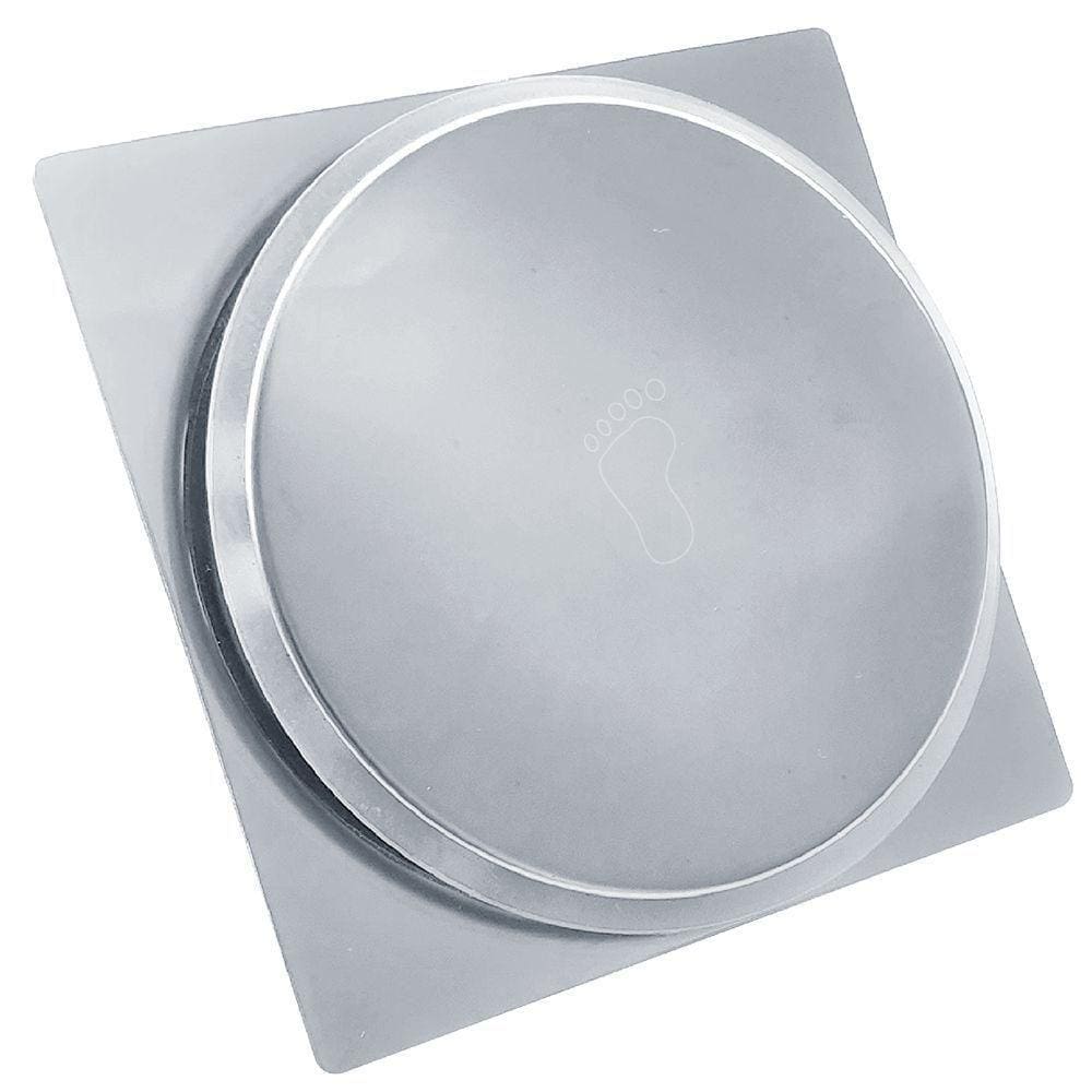 Ralo Click Quadrado 15x15cm Inox