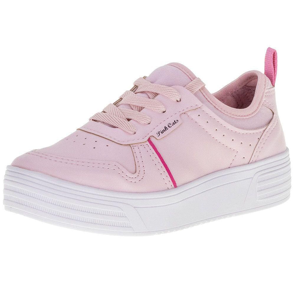 Tênis Infantil Feminino Pink Cats - V2932