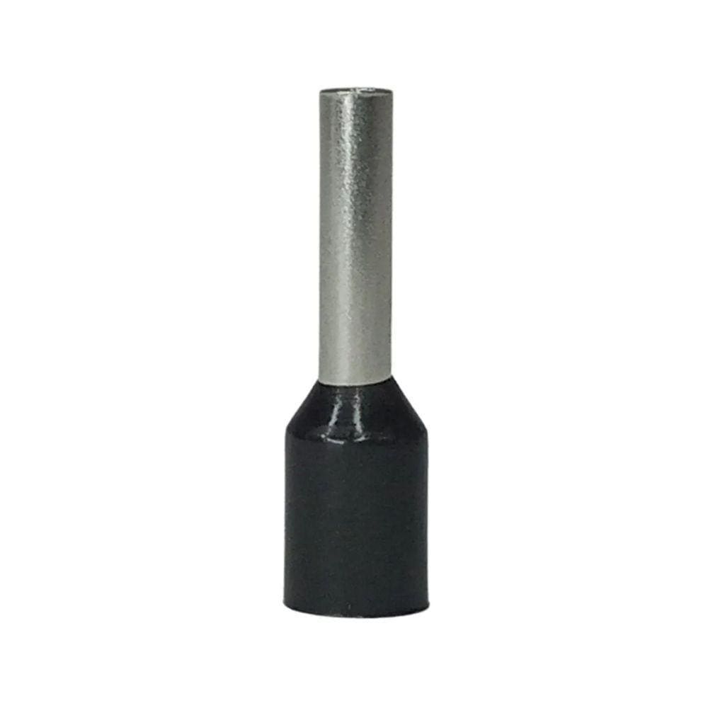 Terminal Pré-isolado Pino Tubular 1,5mm² - Preto - 50 Unidades