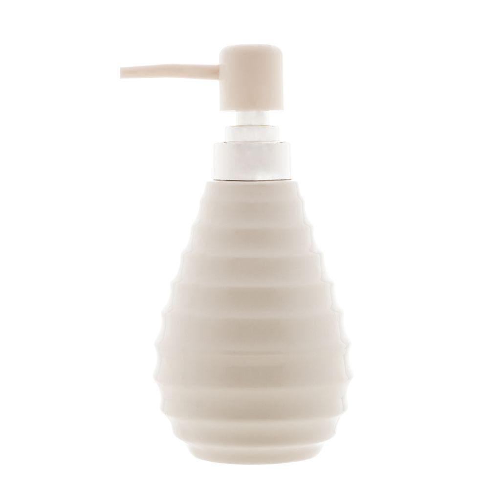 Porta Sabonete Líquido Cerâmica Branco 300 ml - Wolff