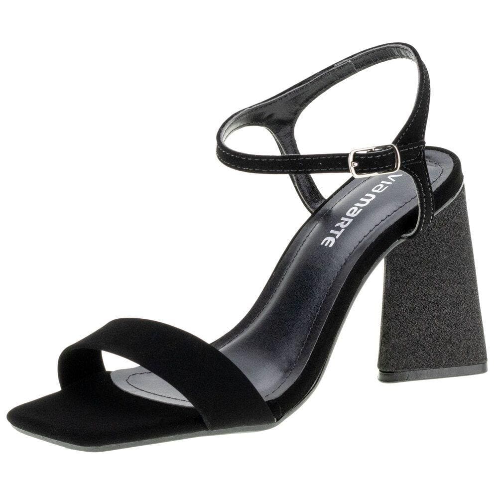 Sandália Feminina Salto Grosso Via Marte - 2217108