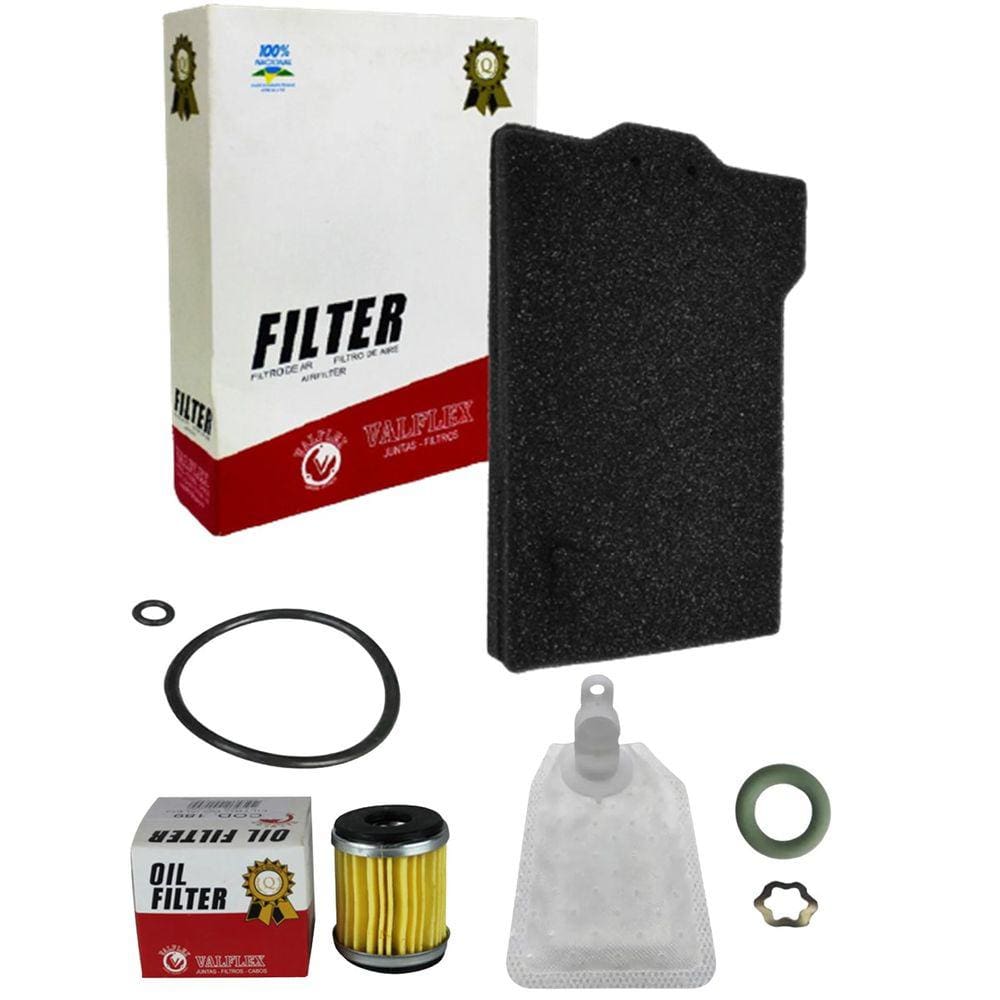 Kit Filtros Óleo E Ar, Refil Bomba Lander 250/ Fazer 250