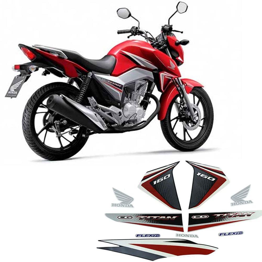 Jogo de Adesivos Honda CG Titan 160 EX 2016