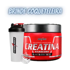 Kit Creatina Hardcore Em Pó Integralmedica150G +Coqueteleira