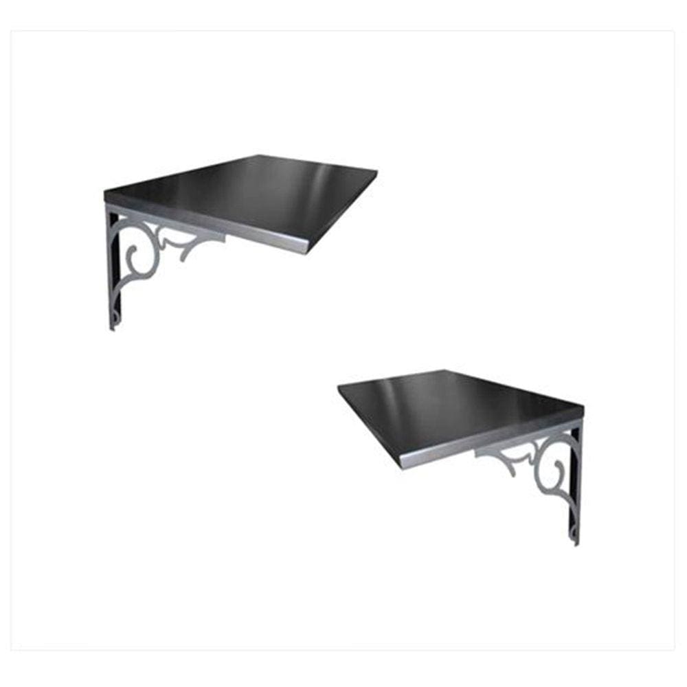 Kit com 2 Prateleiras 40cm em Metal DK Uvim Preto