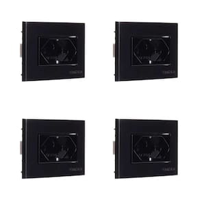 4 Pç Tomada Moveis Margirius 2P T Preta 20A 250V Nbr14136