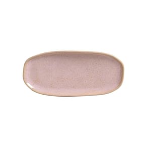 CONJUNTO C/ 4 TRAVESSAS OVAL RASA PEQUENA ORGÂNICO LITCHI 23x11 CM