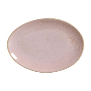 CONJUNTO C/ 6 PRATOS DE SOBREMESA OVAL ORGÂNICO LITCHI Ø 22,5x2,5 CM