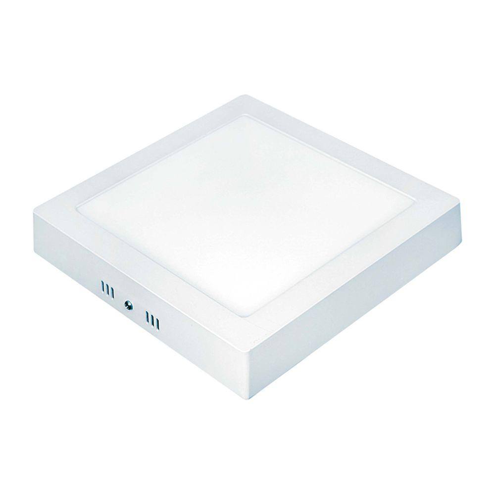 Painel de Led Taschibra Quadrado Lux de Sobrepor 24W 3000K Bivolt