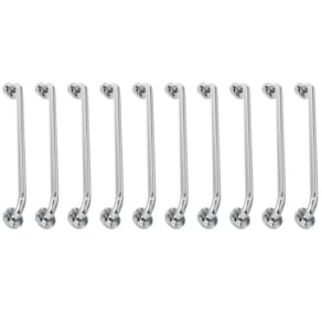Alça de Apoio Barra Inox 80cm Acessibilidade Kit 10 Unidades Idoso Deficiente Cadeirante Gestante Quarto Banheiro Corrimao Resistente Segurança