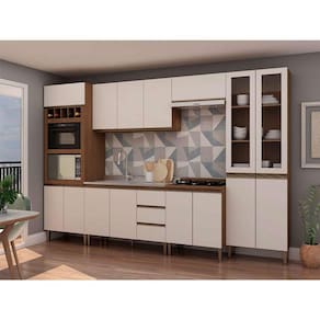 cozinha compacta gardenia 15 pt 3 gv Ébano e off white