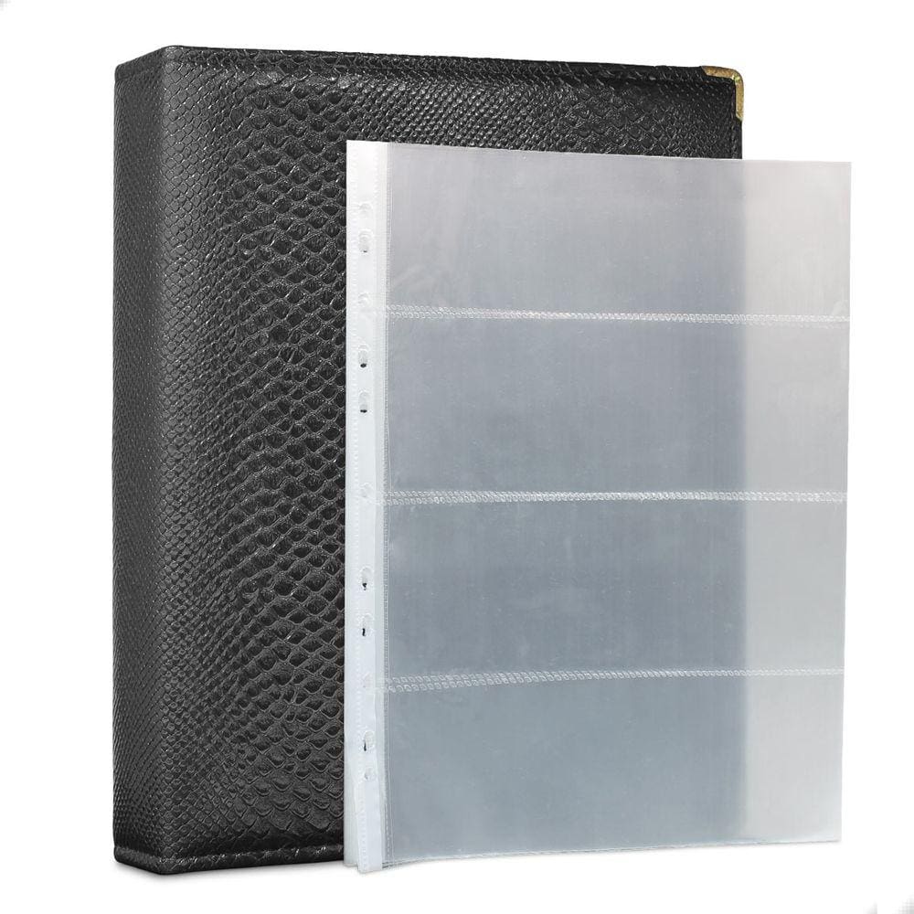 Álbum Fichário 40 Folhas PP Cédulas 4 Espaços 32x24 Cobra G