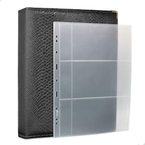 Álbum Fichário 50 Folhas Cédulas 3 Espaços Aba 32x24 Cobra G