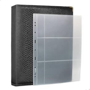 Álbum Fichário 30 Folhas Cédulas 3 Espaços Aba 32x24 Cobra G
