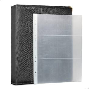 Álbum Fichário 30 Folhas PP Cédulas 3 Espaços 32x24 Cobra G