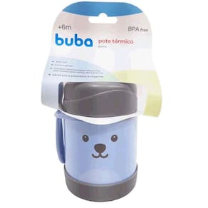 Pote Térmico Infantil Gumy Azul Buba Baby Papinha Do Bebê