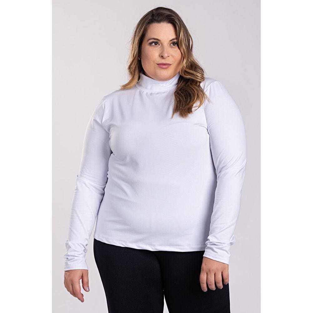 Blusa Cacharréu Feminina Manga Longa Plus Size Térmica Peluciada - Serena