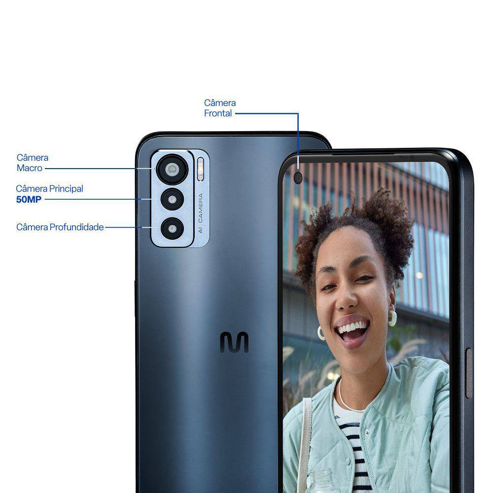 Smartphone Multi H 5G 256GB Full HD | Casas Bahia