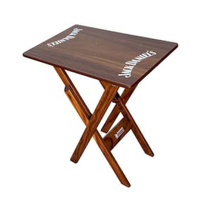 Mesa Aparador Dobrável Madeira 68x43 Personalizada Jack Imbuia Marrom