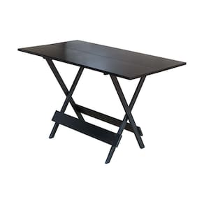 Mesa Dobrável De Madeira Maciça 1,20X70 - Tabaco - Marrom
