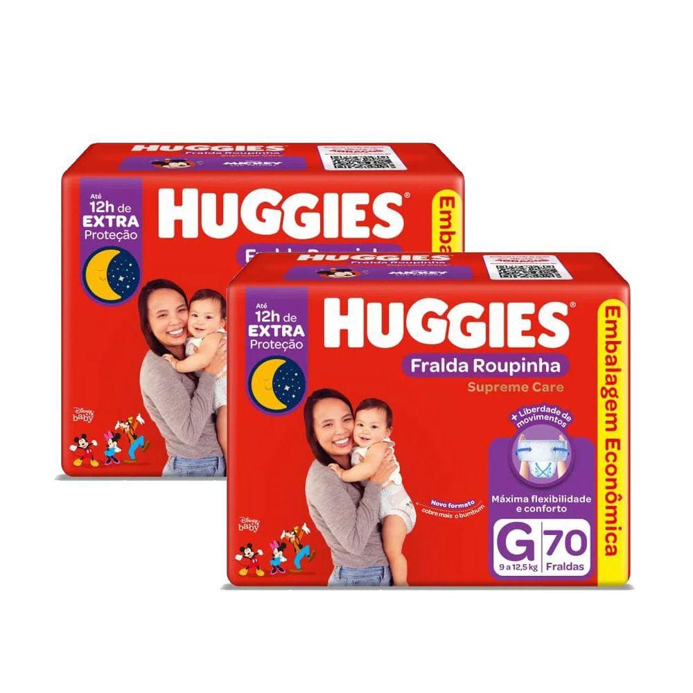 Kit Fraldas Huggies Roupinha Xxg | Casas Bahia