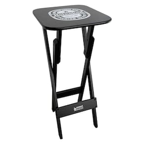 Mesa Bistrô Dobrável Madeira Personalizada Hei Preta - Cor: Preto