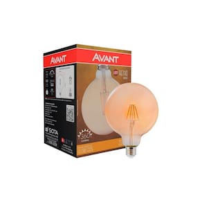 Lâmpada Led Filamento Retrô Globo G95 4W Amarelo 2200K