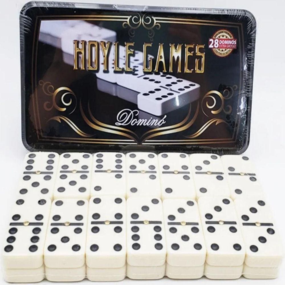 Jogo de Domino 12 mm na lata - Hoyle - Jogo de Dominó, Dama e Xadrez -  Magazine Luiza