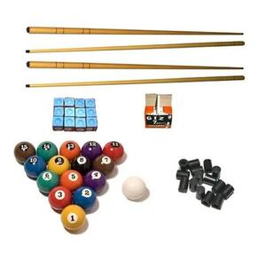 Kit4 Taco1,30 + Giz Azul + Branco+ Bolas Nª54mm + 20 Ponteiras