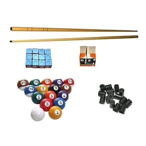 Kit 2 Taco 1,30 Giz Azul Branco Bola Nª Faixa 20 Ponta Sinuca