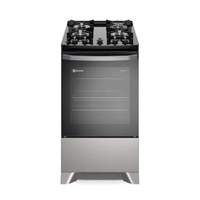 Fogão Electrolux 4 bocas Efficient com PerfectCook Prata (FE4GS)