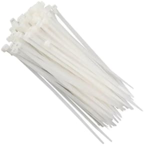 50 Abraçadeira Nylon Branca Fixação e Organização 200x7,6mm - Starfer
