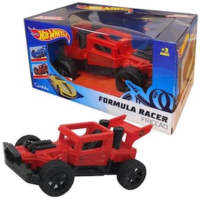 Veículo De Fricção Hot Wheels Com Luzes Som Vermelho Candide