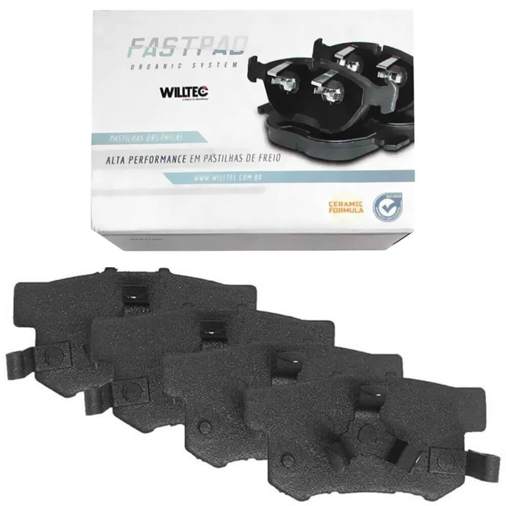 Kit Pastilha Freio Traseira CR-V 2002 a 2017 Akebono PW126