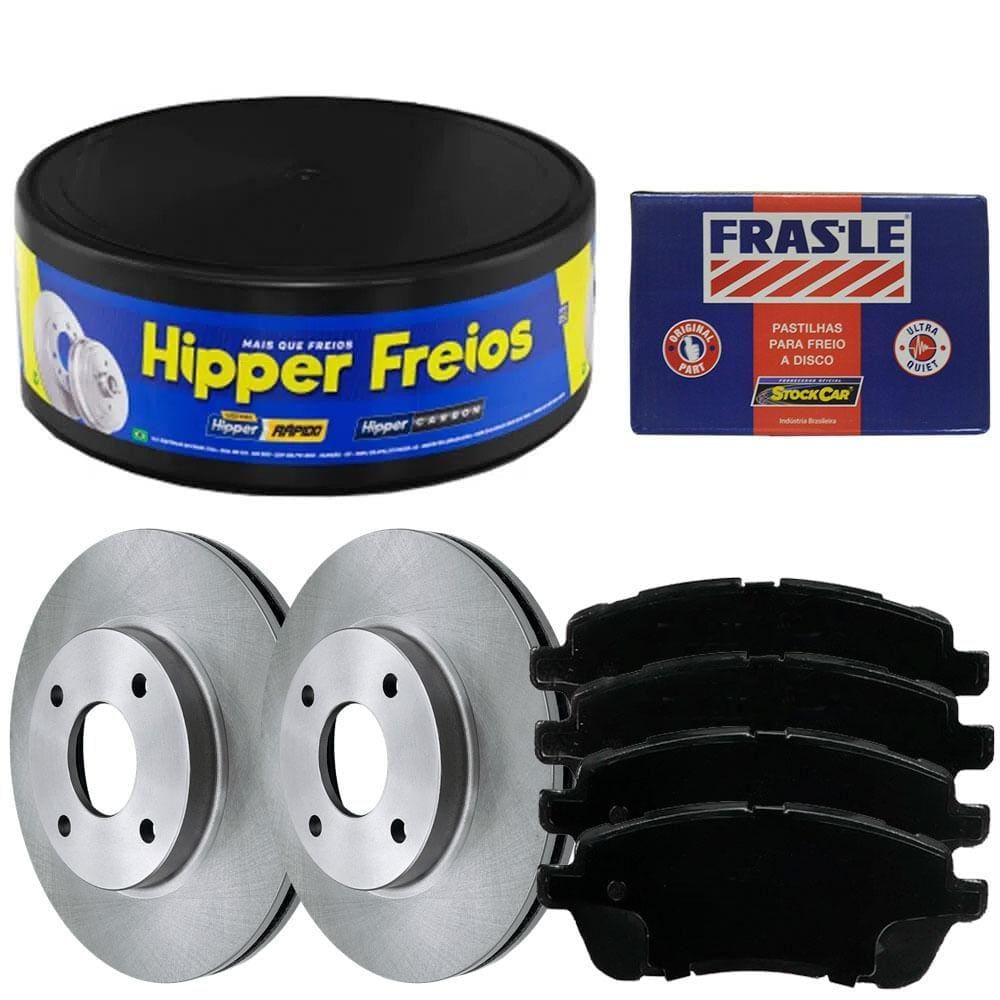 Kit Pastilha Disco Dianteiro Ventilado Ford Ka 2018 a 2021