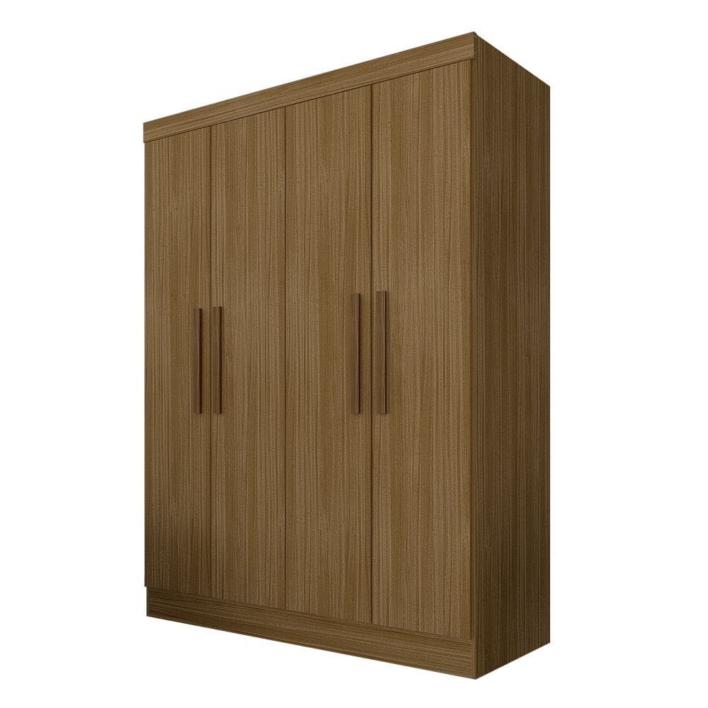 Guarda Roupa Solteiro Mariah 4 Portas Boreal - Móveis Arapongas