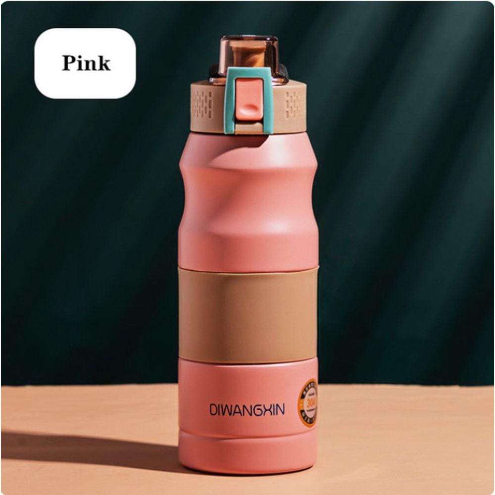 Garrafa Térmica em Aço Inoxidável com Bico e Trava 500ML