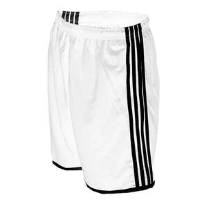 Kit com 5 Calções Esportivos Branco/Preto Modelo Listras Laterais - TRB