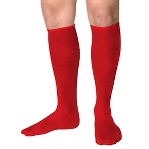 Kit 20 Pares Meião Vermelho Futebol Adulto Reforçado - TRB