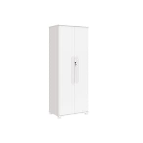 Multiuso Dallas 100% MDF Pés em Madeira com Chave Branco