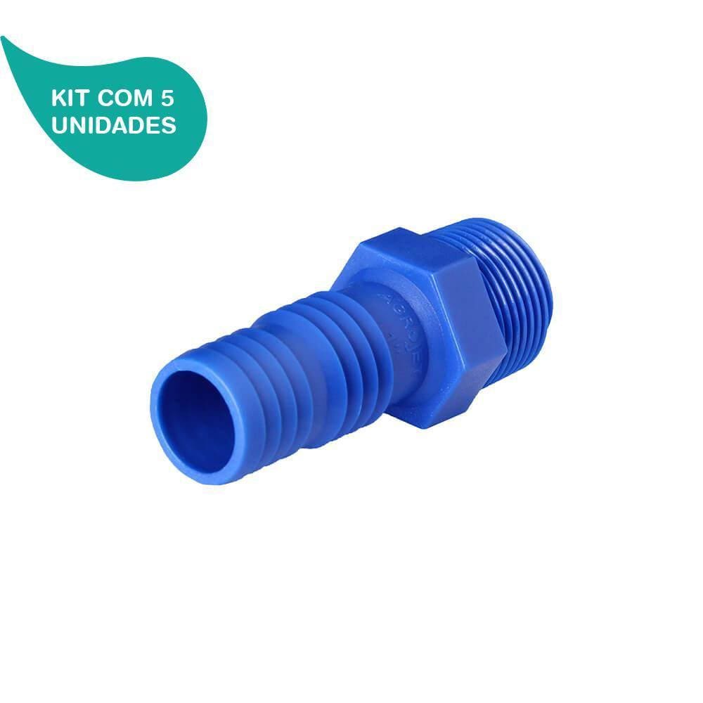 Kit Adaptador Com Rosca Externa De 1 Agrojet 5 Unidades