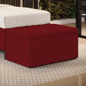 Calçadeira Baú Navi 90 / Z-001 Sued Vermelho