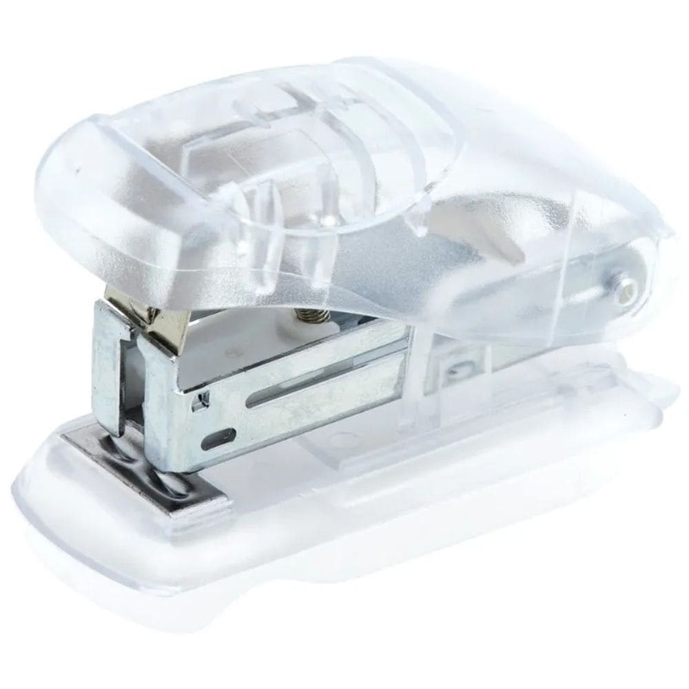 Grampeador Mini Transparente Zoom até 20 Folhas - BRW