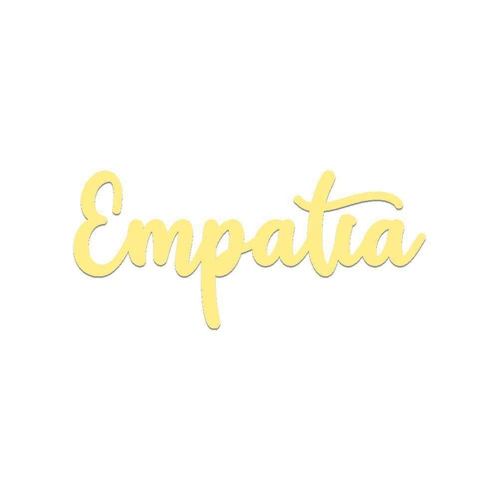 Arte Empatia 35cmx16cm - Cria Arte Laser Amarelo