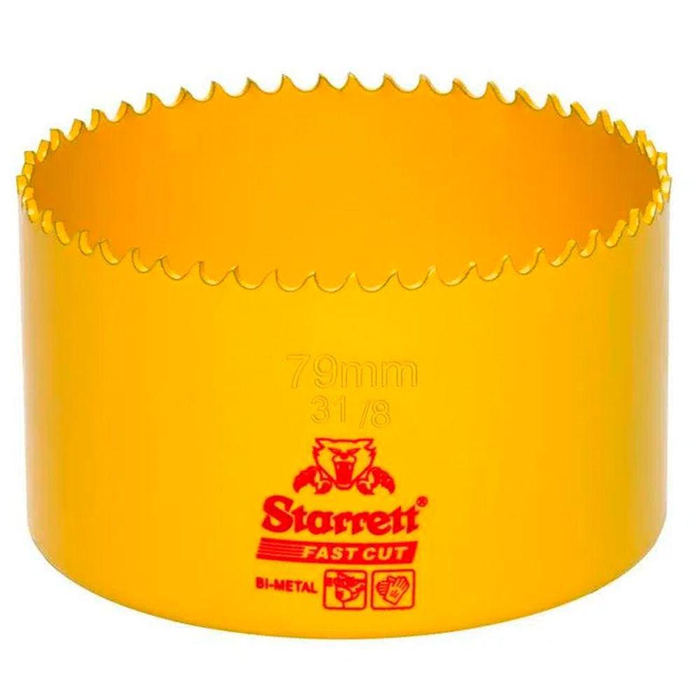 Serra Copo De Aço Rápido Bimetal 79mm 3.1/8 H0318 Starrett